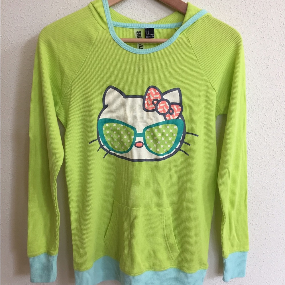 Hello Kitty thermal pajama hoodie Forever 21 (NWOT)